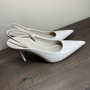 Zara Slingback Heels  sz 36 Nude